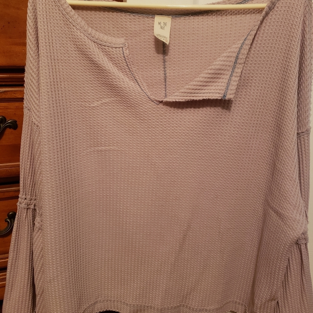 Free people trumpet sleeve shirt
